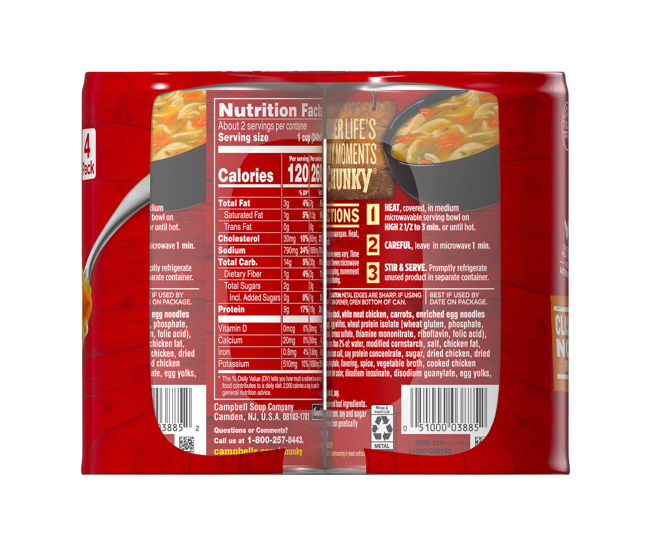 Campbell's Homestyle Soup Chicken Noodle Soup, 18.6 oz - Food 4 Less