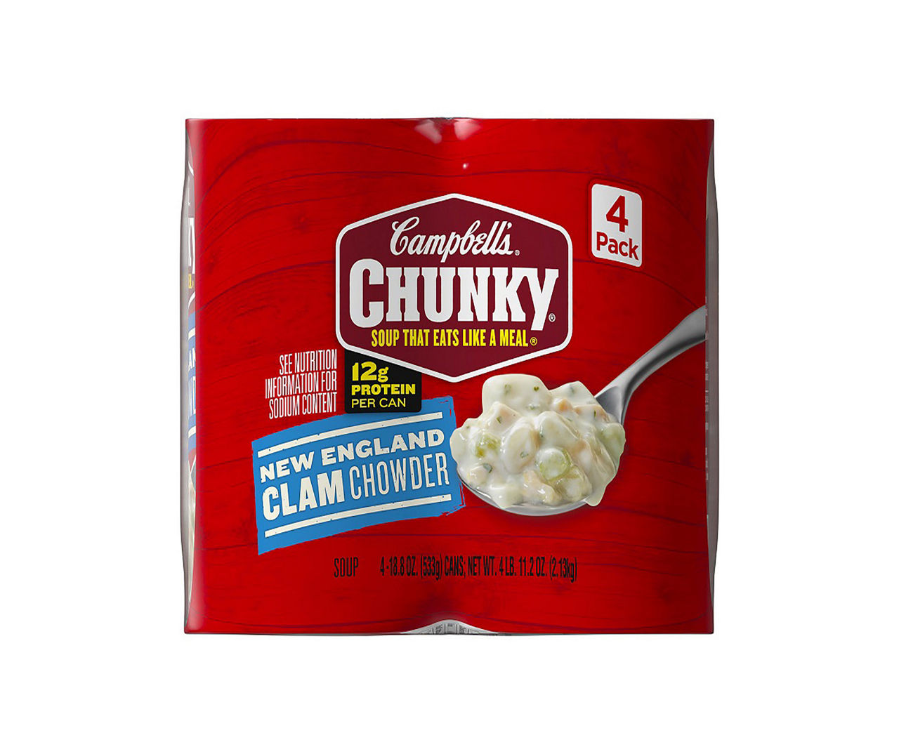 4 pack Snow's CONDENSED New England Style Clam Chowder 15 oz 