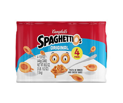 SpaghettiOs Original 15.8 Oz. Cans, 4-Pack