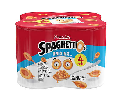 SpaghettiOs Original 15.8 Oz. Cans, 4-Pack