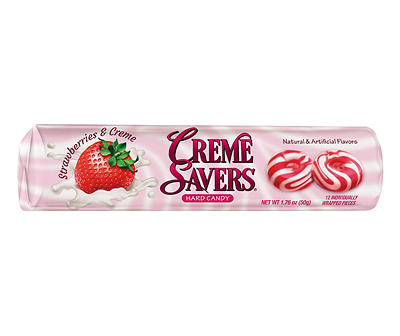 Creme Savers Strawberries & Creme Hard Candy, 12-Pack