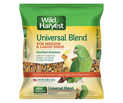 Universal Blend Bird Food For Medium & Large Birds, 3 Lbs.