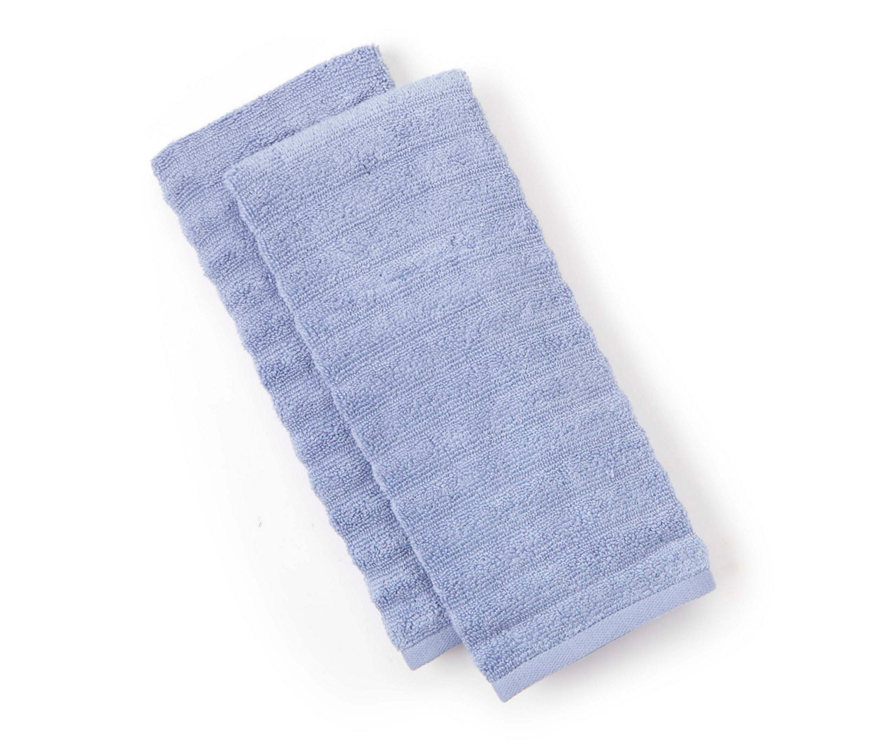 English Manor Blue Textured Stripe Hand Towel, 2-Pack