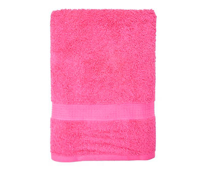 Real Living Hot Pink Bath Towel