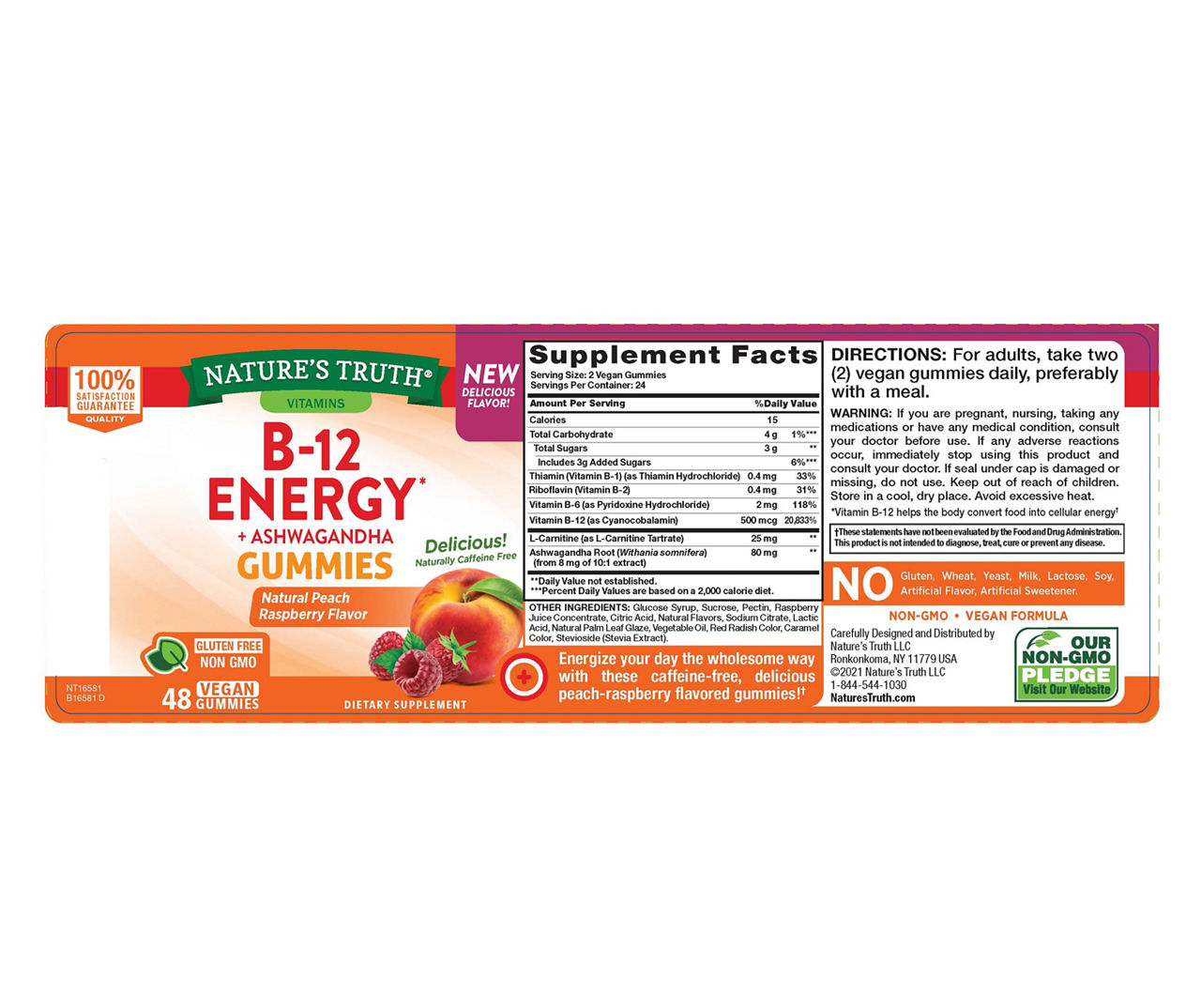 Nature's Truth Nature's Truth B-12 Energy Gummies, 48-Count | Big Lots