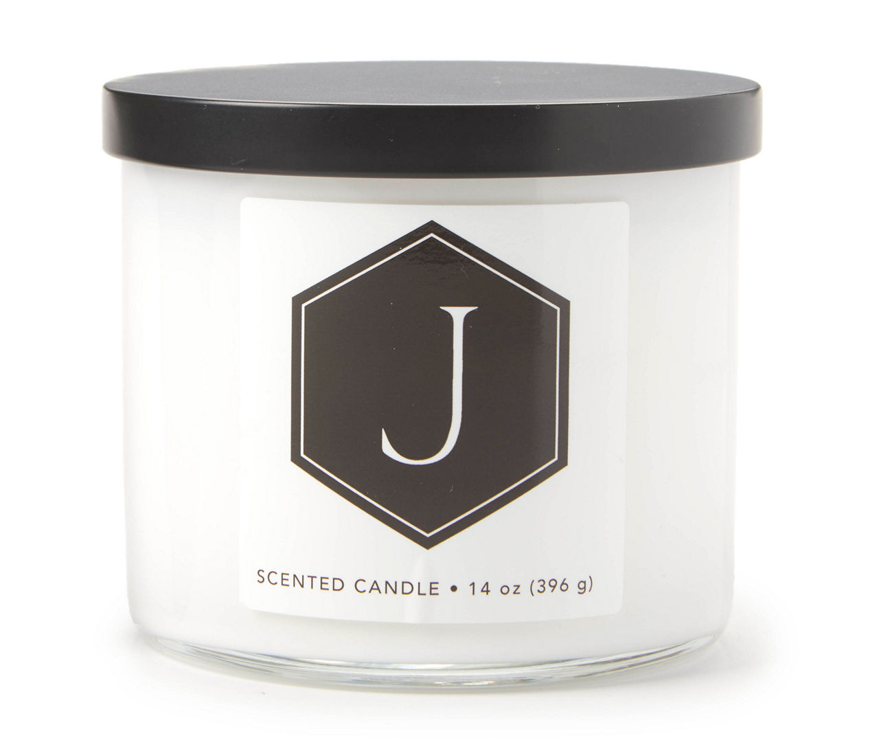 Lavender Cedarwood "J" White 3-Wick Jar Candle, 12 oz.