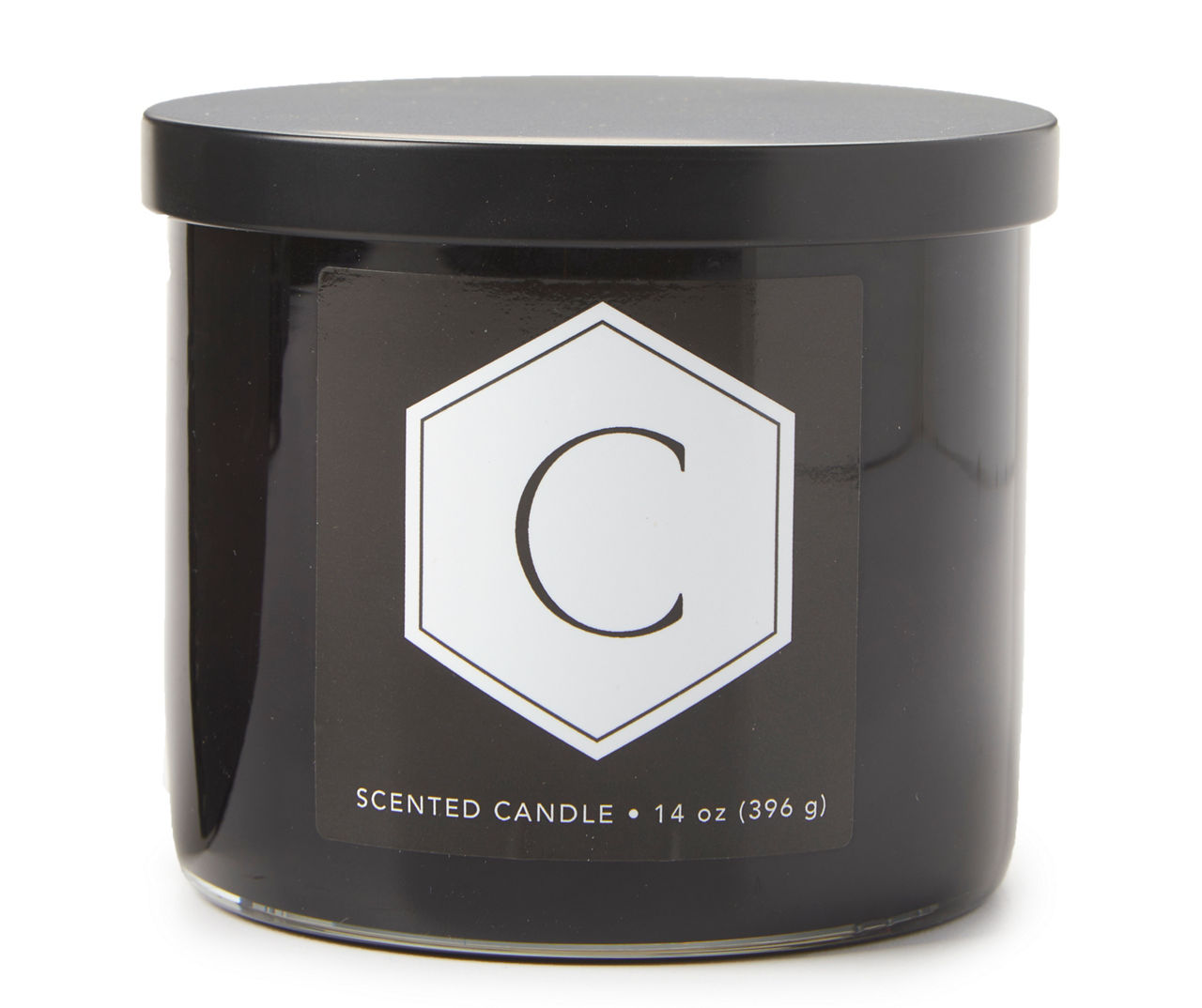 Wild Honeysuckle "C" Black 3-Wick Jar Candle, 12 oz.