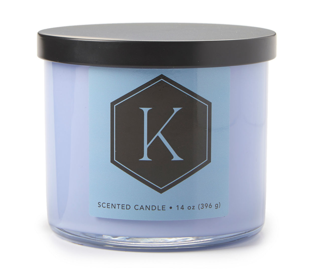 Chamomile Blossom "K" Blue 3-Wick Jar Candle, 12 oz.
