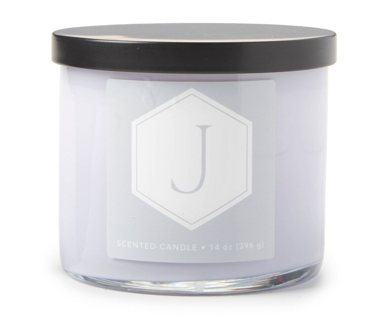 Lavender Cedarwood "J" Gray 3-Wick Jar Candle, 12 oz.