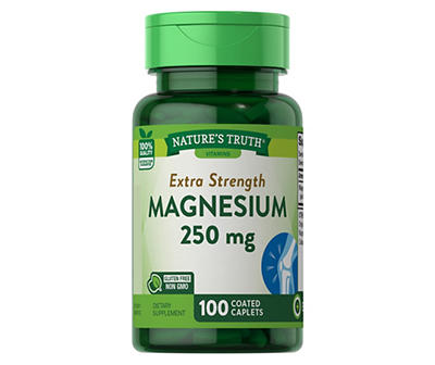 Nature's Truth Magnesium 250 mg Caplets, 100-Count