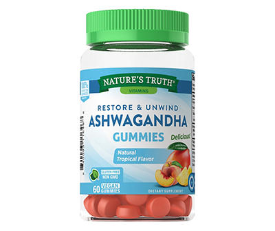 Nature's Truth Ashwagandha Gummies, 60-Count