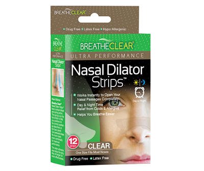 Breathe The Clear Ultra Performance Nasal Dilator Strips, 12-Pack