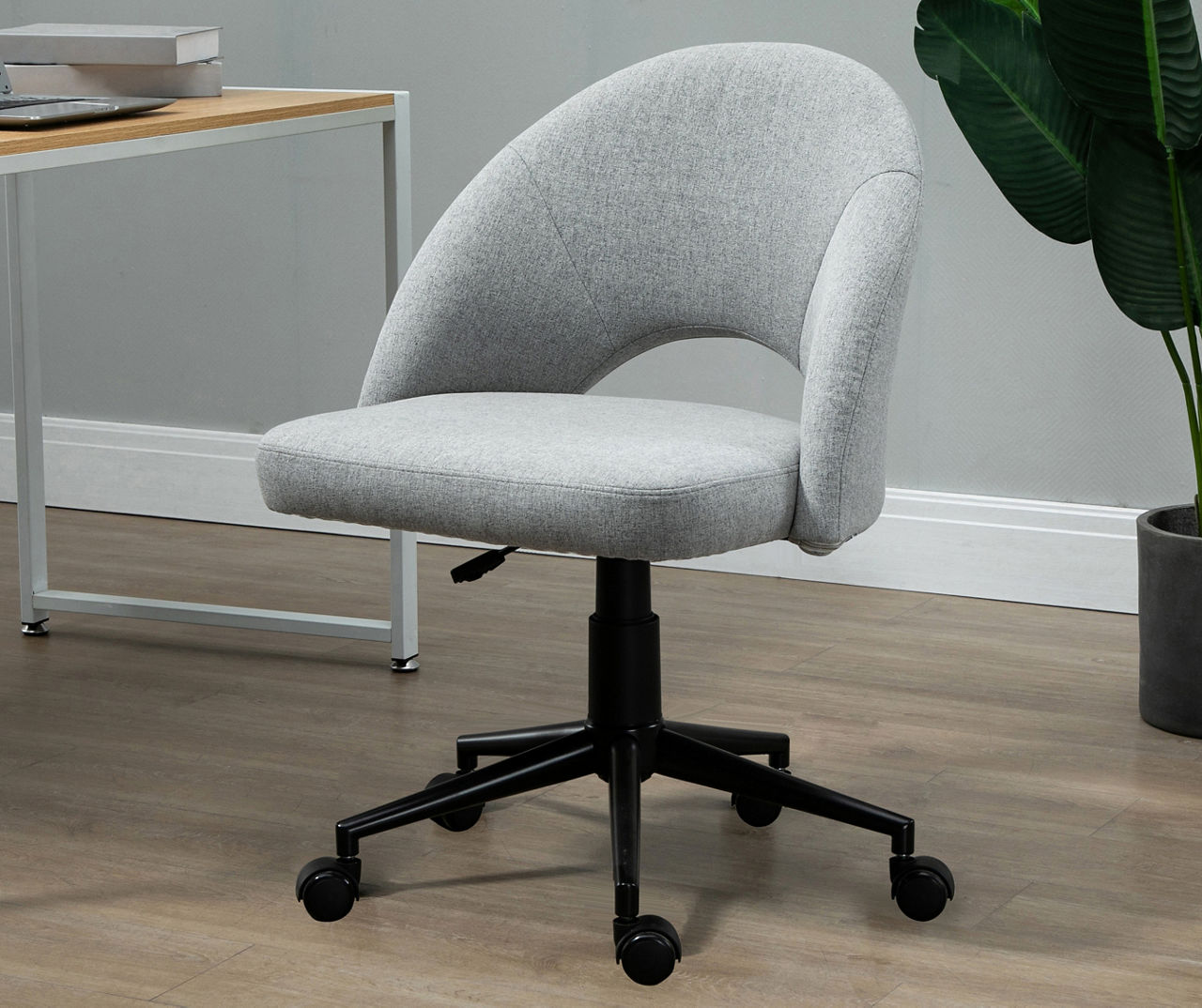 Gray swivel office online chair