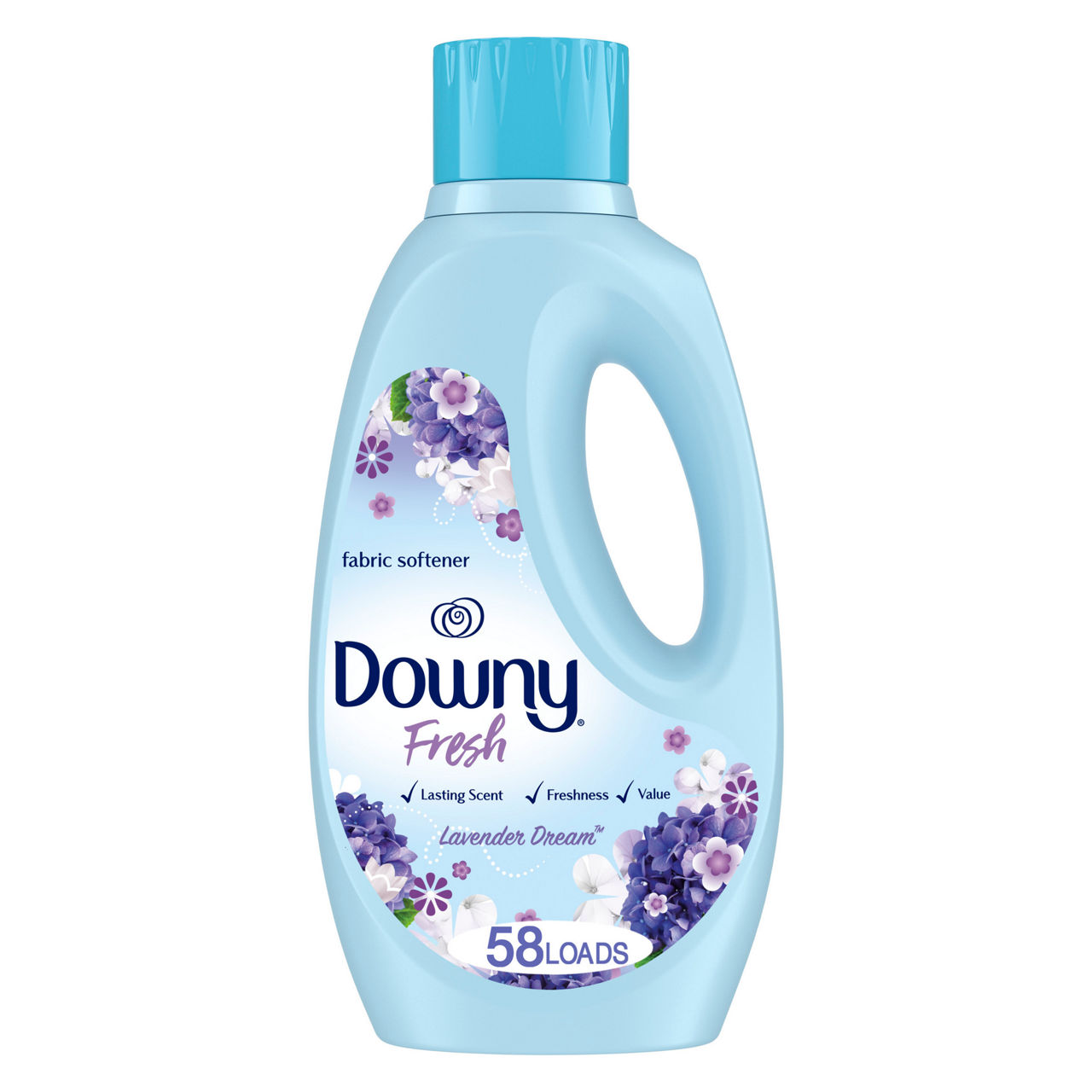 Downy Downy Fresh, Non-Concentrated Liquid Fabric Softener, Lavender Dream,  58 Loads, 50 oz