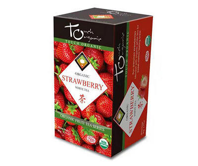 Organic Strawberry White Tea Bags, 20-Count