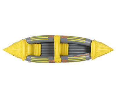 Gray & Yellow 2-Person Inflatable Kayak