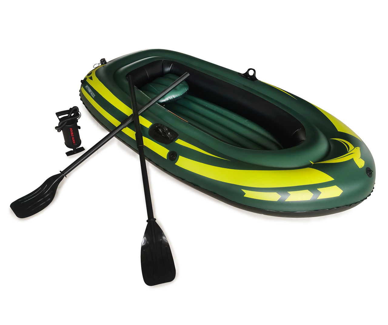 Green & Yellow Inflatable Exploration Boat Big Lots