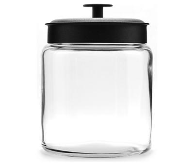 1.5-Gallon Montana Glass Jar with Black Lid