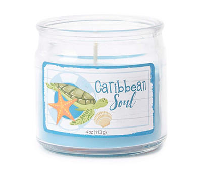 Caribbean Soul Blue Jar Candle, 4 oz.