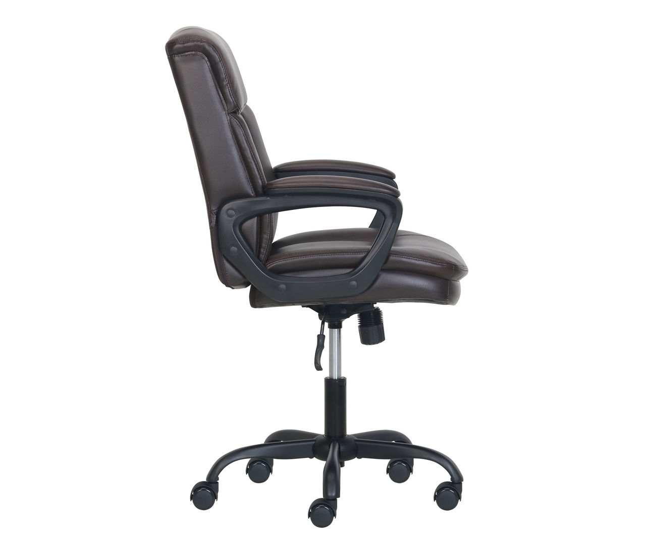 Real Living Brown Faux Leather Adjustable Swivel Office Chair | Big Lots