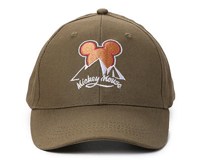 Olive Mickey Mouse Mountains Baseball Cap
