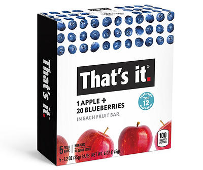 Apple & Blueberry Fruit Bars, 5-Count
