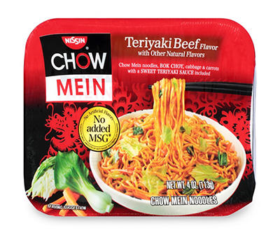 Teriyaki Beef Instant Chow Mein Noodles, 4 Oz.