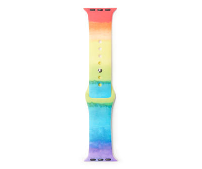 Rainbow Silicone Apple Watch Band, 38-41mm