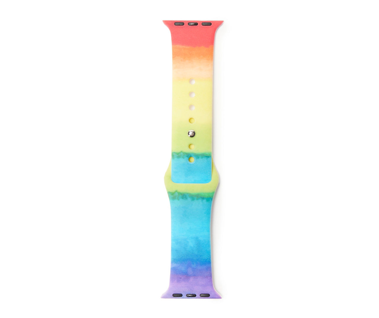 Rainbow Silicone Apple Watch Band, 42-45mm