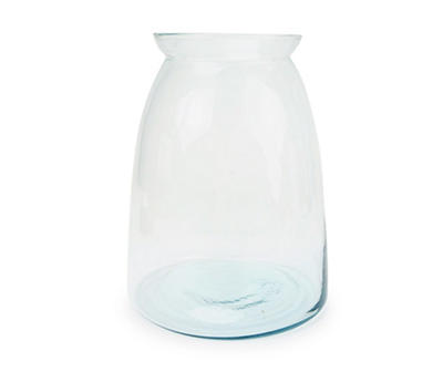Sea Blue Glass Vase