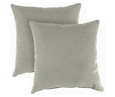 Jordan Manufacturing Husk Texture Outdoor Throw Pillows, 2-Pack