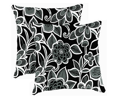 18" Halsey Shadow Outdoor Throw Pillows, 2-Pack