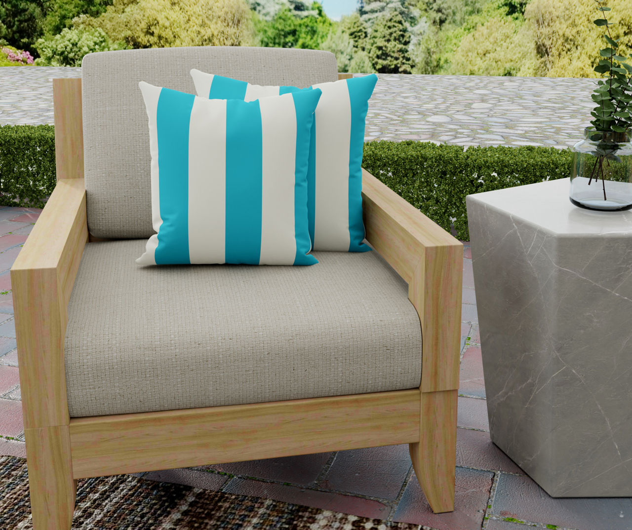 Turquoise outdoor outlet throw pillows