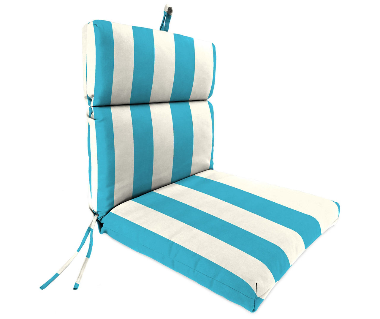 Jordan Manufacturing 9740PK1-2781D Outdoor Deep Seat Chair Cushion, Cabana Turquoise - 2 Piece