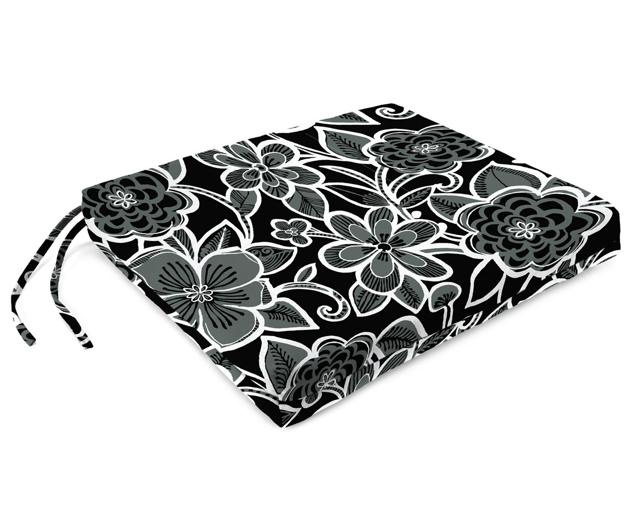 Jordan Manufacturing Halsey Shadow French Edge Outdoor Chair Pads, 2