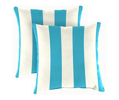 Jordan Manufacturing Cabana Stripe Outdoor Throw Pillows, 2-Pack