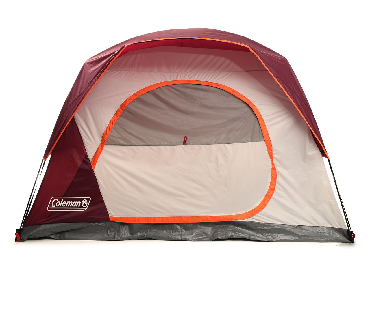 Coleman Burgundy & Tan Skydome 6-Person | Big Lots