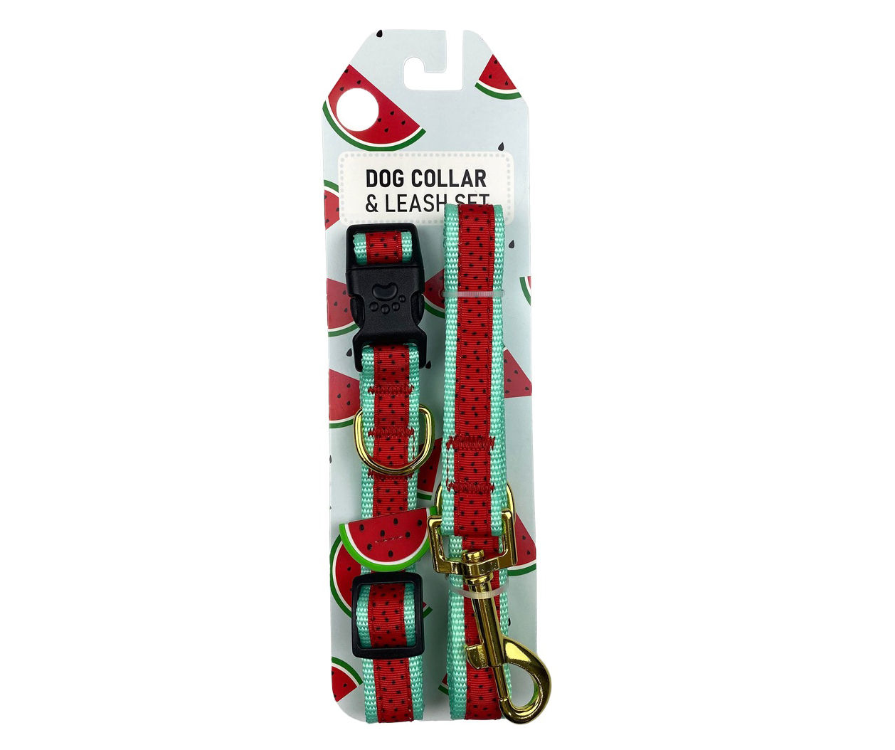 Posh Paws Red Watermelon Dog Collar & Leash Set Big Lots