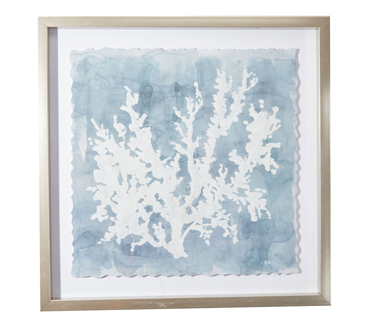 Broyhill Blue & White Abstract Coral Framed Wall Art | Big Lots