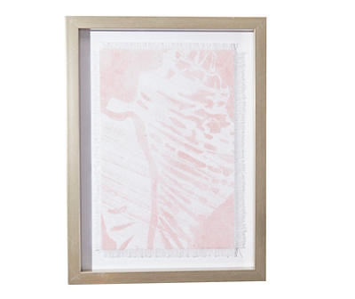 Pink & White Abstract Shell Framed Wall Art