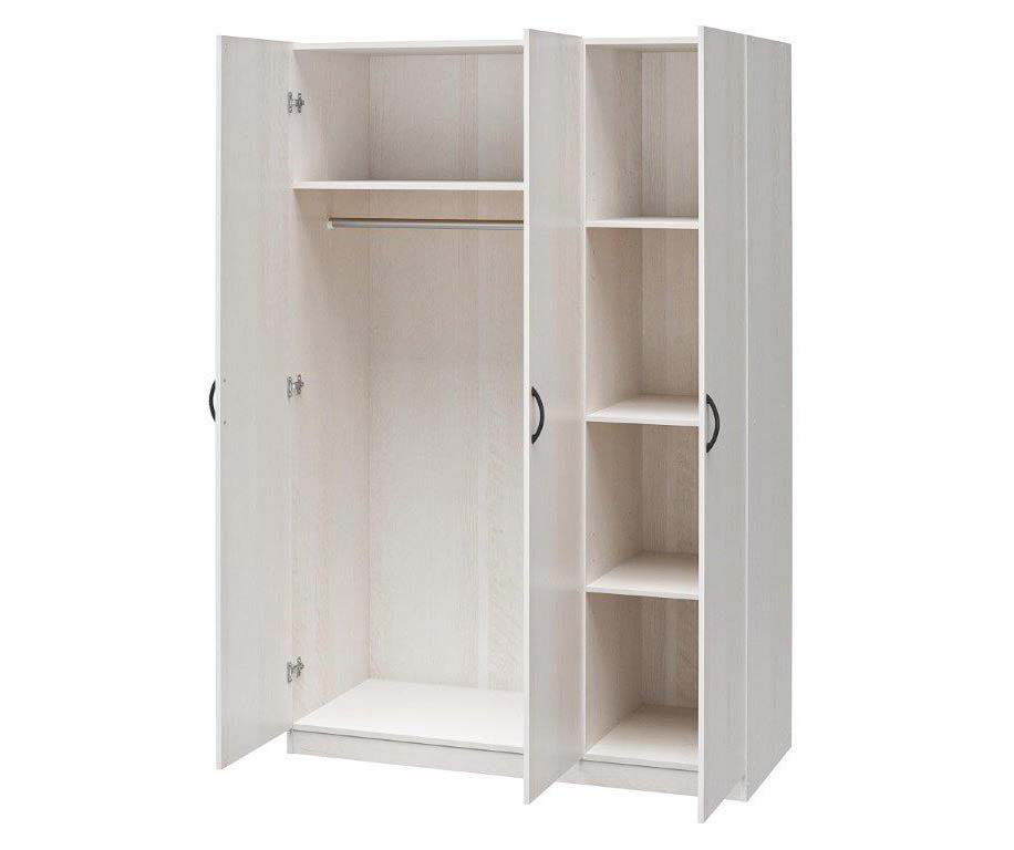 Ameriwood Ivory Oak 3-Door Storage Wardrobe | Big Lots