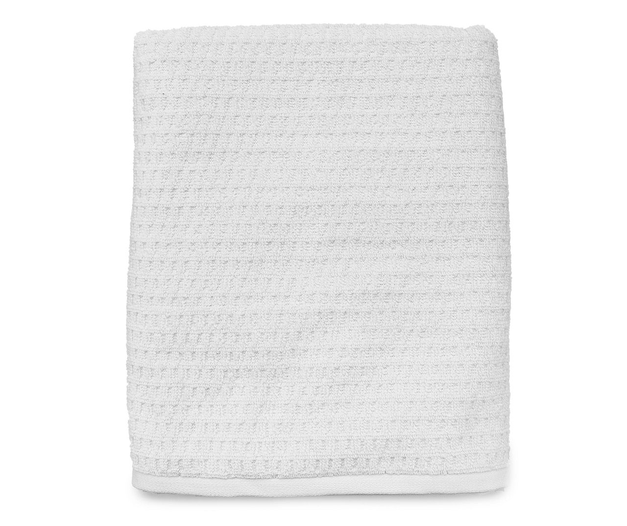 Harbor Mist Waffle-Texture Bath Towel