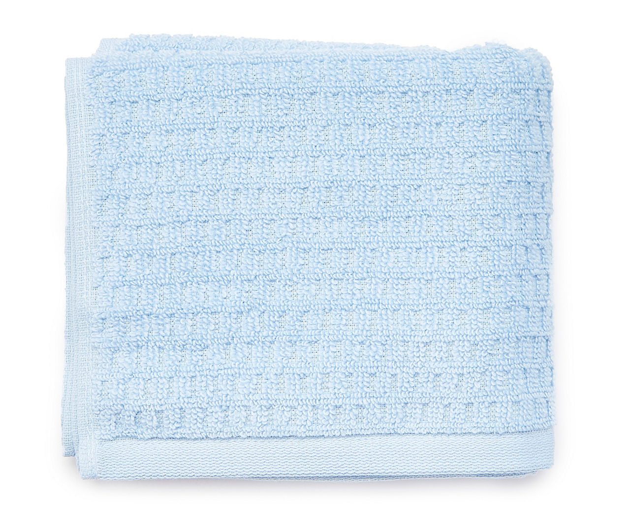 Airy Blue Waffle-Texture Hand Towel