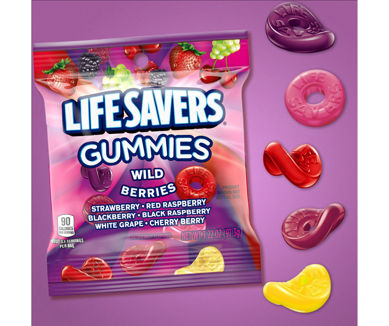 Lifesavers Wild Berry Gummies, 3.22 Oz. | Big Lots