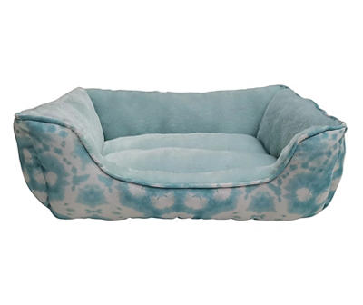Blue Tie-Dye Cuddler Pet Bed, (27