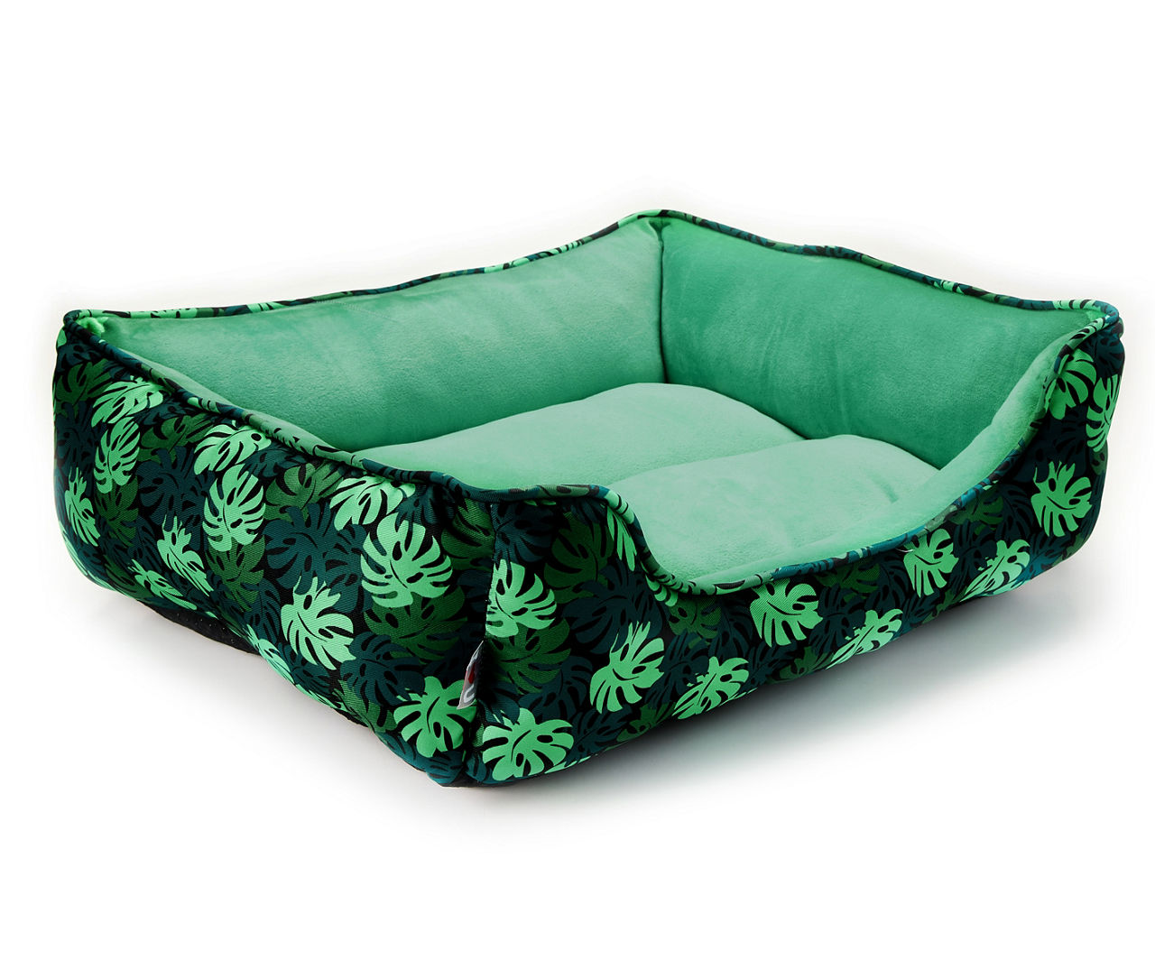 Green Leaf Cuddler Pet Bed, (27")