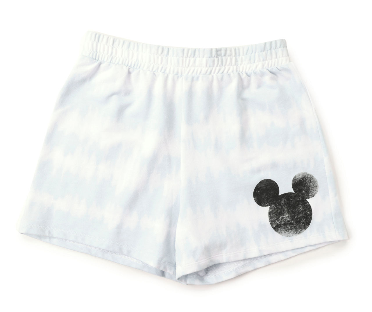 Women's Size XX-Large Blue & White Vintage Mickey Tie-Dye Shorts