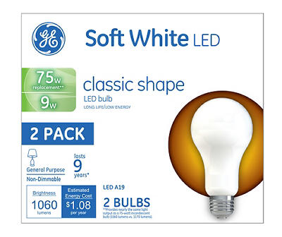 48 100 Watt GE Soft White Light Bulbs  Case of 48 