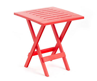 RED ADIRONDACK FOLDING TABLE