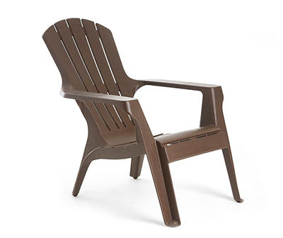 Brown Adirondack Plastic Outdoor Stack Chair